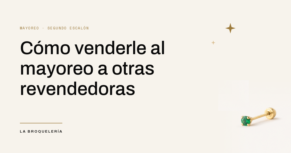 Sub-mayoreo: venderle a otras revendedoras — portada de La Broquelería