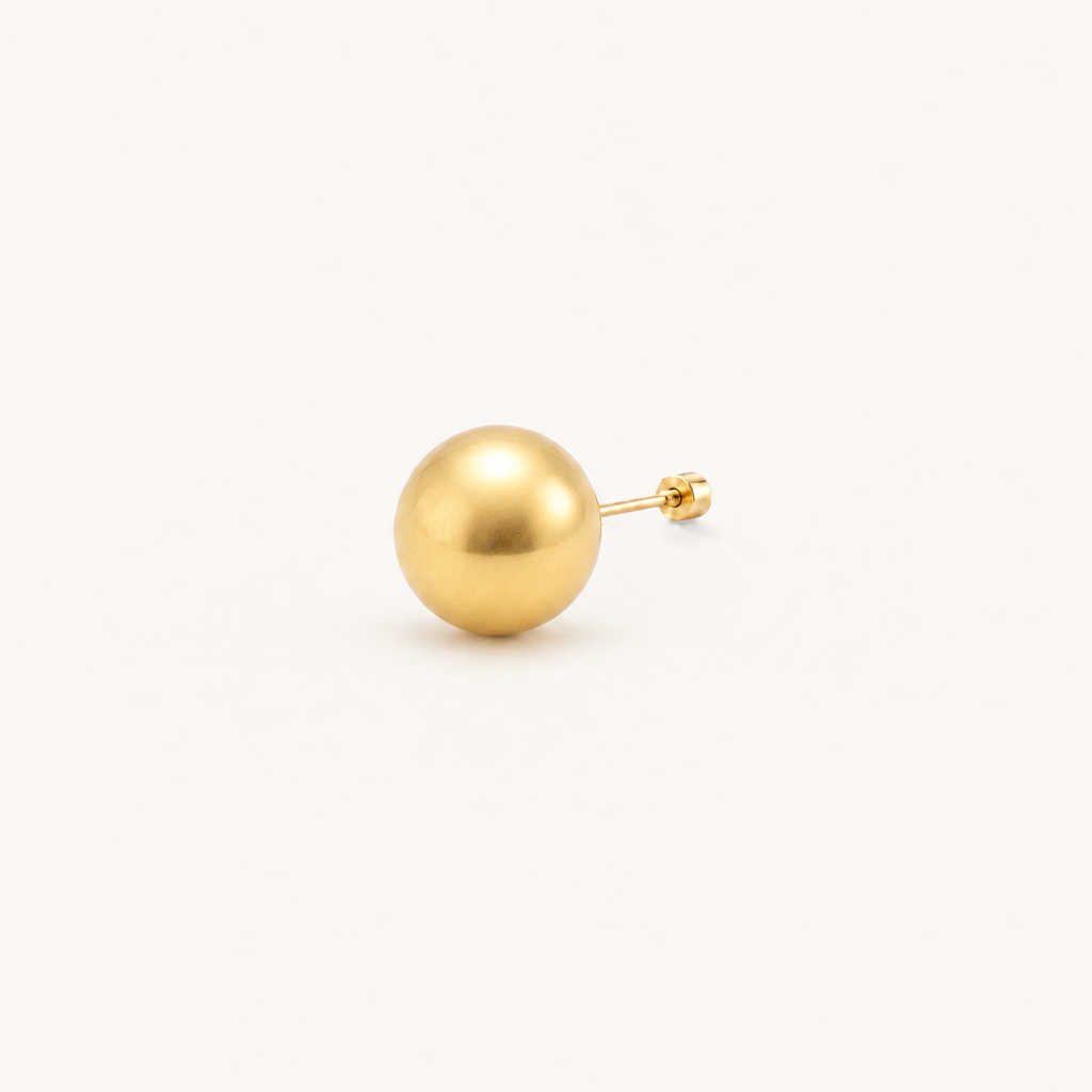 Broquel Dormilona 6 mm Oro 10K · vista principal