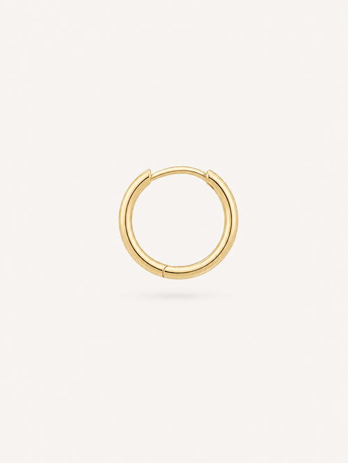 Arracada Lisa 8.8 mm Oro 10k — vista frontal
