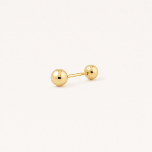 Broquel Dormilona 2.8 mm Oro 10K — vista diagonal