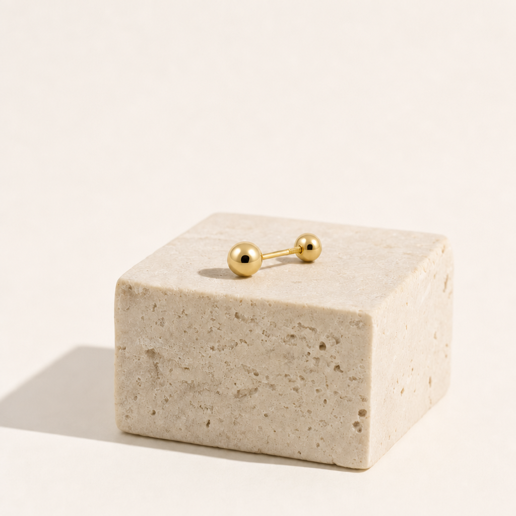Broquel Dormilona 2.8 mm Oro 10K — bodegón editorial