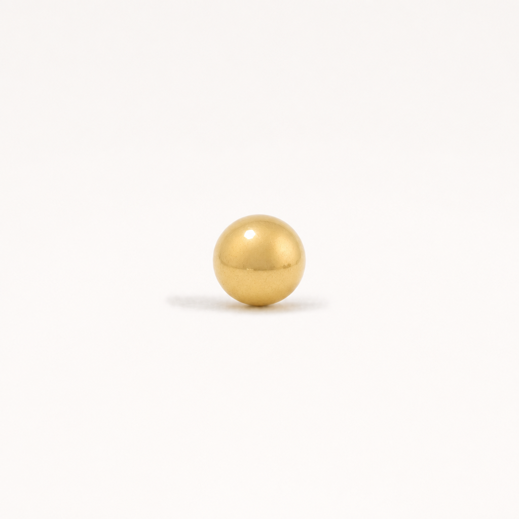 Broquel Dormilona 4.9 mm Oro 10K — vista frontal
