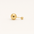 Broquel Dormilona 6 mm Oro 10K — vista diagonal