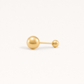 Broquel Dormilona 4.9 mm Oro 10K — vista diagonal