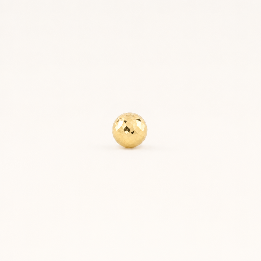 Broquel Dormilona 2.8 mm Oro 10K — vista frontal