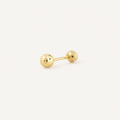 Broquel Dormilona 2.8 mm Oro 10K — vista diagonal