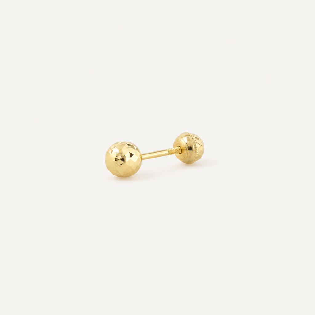 Broquel Dormilona 2.8 mm Oro 10K — vista diagonal