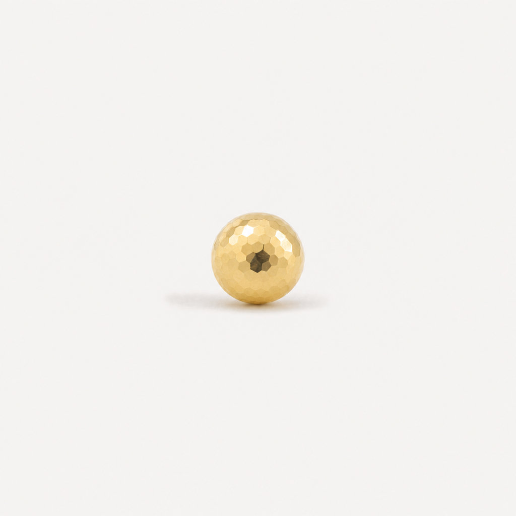 Broquel Dormilona 4.9 mm Oro 10K — vista frontal