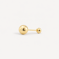 Broquel Dormilona 4.9 mm Oro 10K — vista diagonal