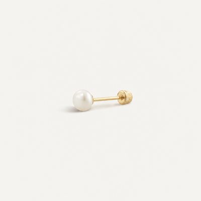 Broquel Perla 3.5 mm Oro 10K