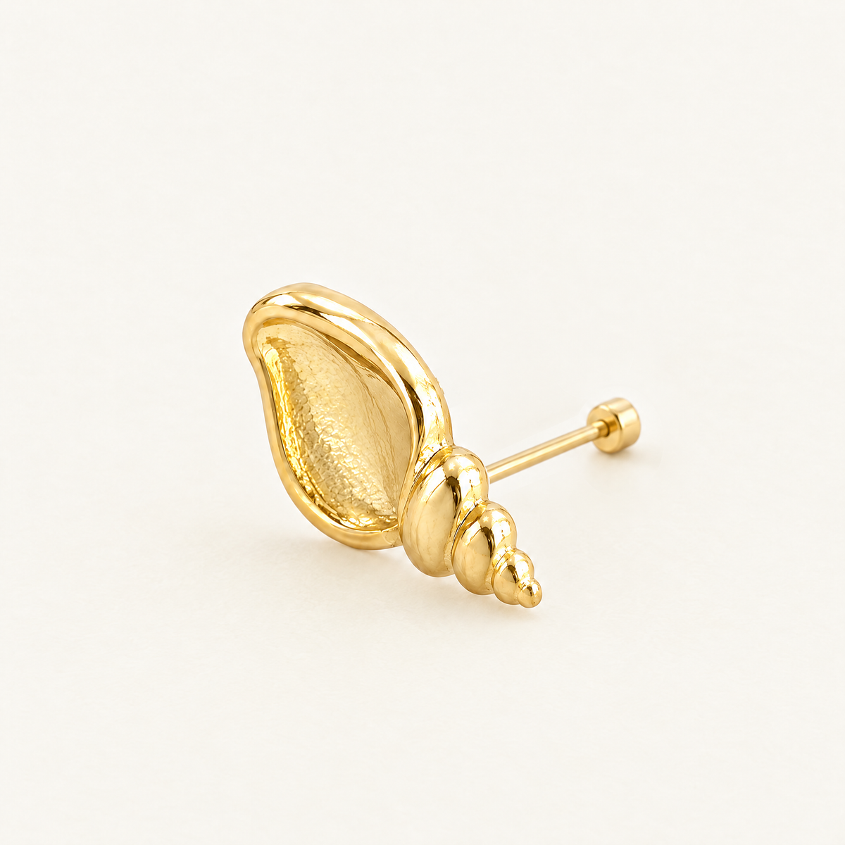 Broquel Caracolito Oro 10K · Principal