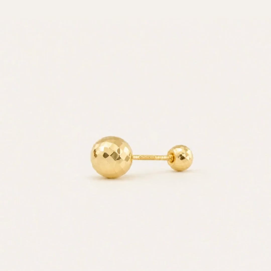 Broquel Dormilona 4.1 mm Oro 10K — ficha tecnica animada